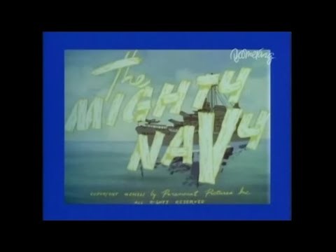 Popeye The Sailor - "The Mighty Navy" (1941) Opening and Closing Titles [1987 Colorized Print]