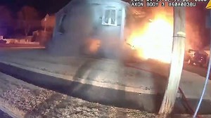 Police bodycam captures house explosion