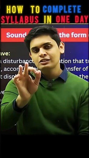 How To Complete Syllabus In One Day 😌 #prashantkirad #class10 #viralshorts