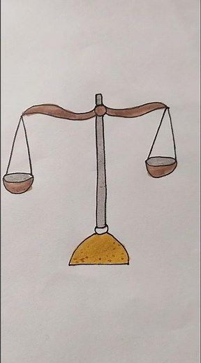 Balance Scale ⚖️ Easy Drawing For Kids #balance #scale #kidstvforfun #trending #shorts #viralshorts