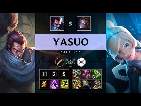 Yasuo Mid vs Orianna - KR Challenger Patch 25.21
