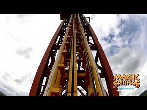 Ride The X Coaster at Magic Springs Water and Theme Park