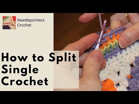 How to make a Split Single Crochet Stitch