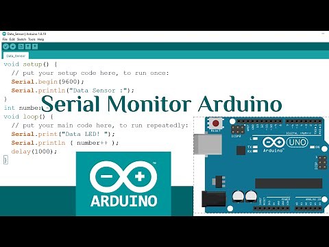 Cara Menampilkan Serial Monitor Aplikasi Arduino IDE - Data Sensor Dll