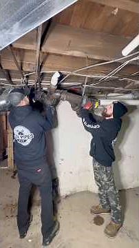 Replacing cast iron pipes with PVC. #Plumbing #renovation #homeimprovement #drainage