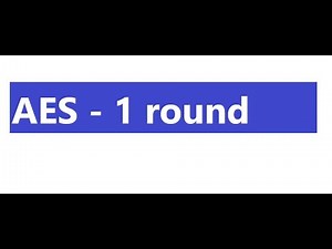 AES (after round 1) - Quiz Problem and Solution