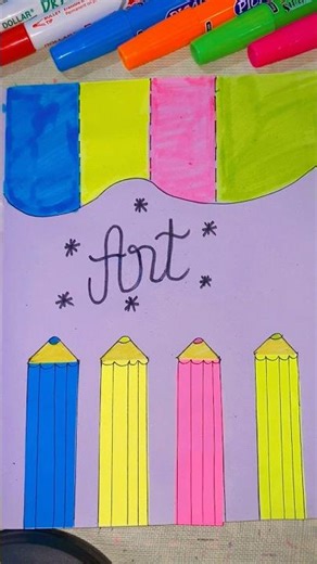 Colorful art design #beginnerarttips #artinstruction #drawing