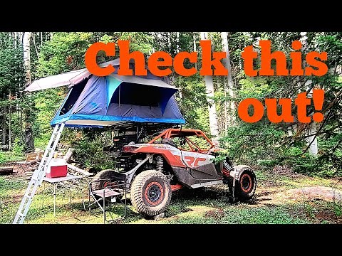 Side by side overlanding, ROOFTOP on a side by side! UTV overlanding, Rooftop tent review.