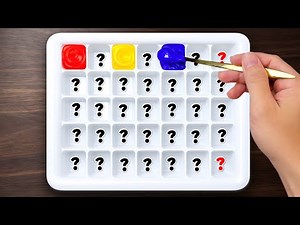 Making 35 Colors with 3 Primary Colors! Satisfying Color Mixing