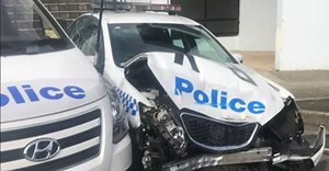 [VIDEO] $200 million car crash: Man carrying 273 kg meth slams van into police car in Sydney