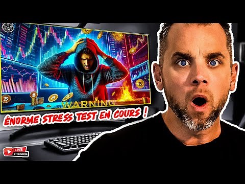 🔥 LIVE BITCOIN - ÉNORME STRESS TEST En Cours ! 👑 Analyse BTC FR ⚡