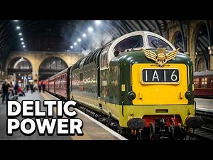 Deltic Power! Flying Scotsman Departure from Kings Cross with Gold Wings #kingscross #deltic #fyp