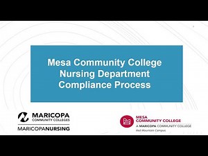 Mesa Community College Nursing Department Compliance