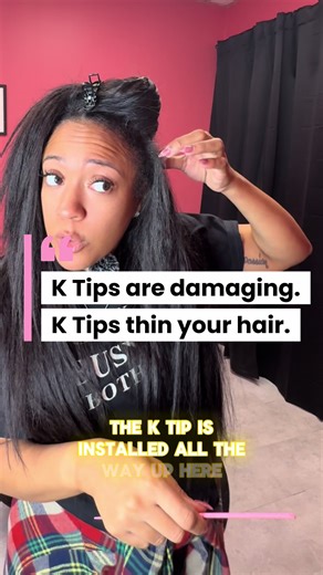 Prevent Hair Damage from K-Tip Extensions