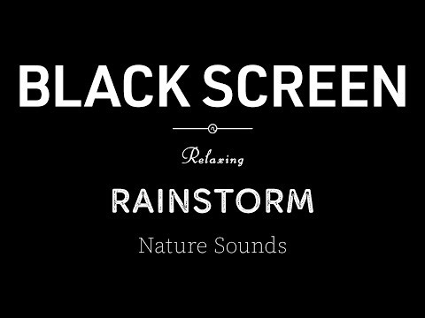 Heavy Rain and Thunder Sounds for Sleeping – Black Screen | Long Rainstorm for Better Sleep