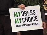 People protest in Boris Johnson's constituency after burka remarks