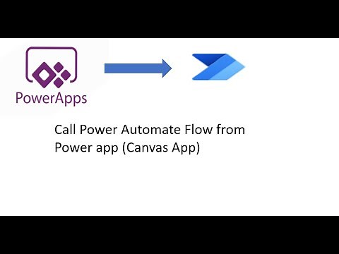 Call Power Automate flow from Power App (canvas app)