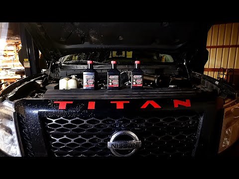 Nissan Titan Xd 5.0L diesel Transmission fluid change DIY