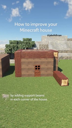 Minecraft building tips - last step is the best one! #minecraft ib: @pryor_gaming