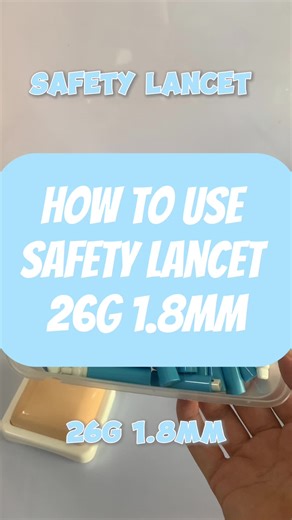 Safety lancet #Safety #howuselancet #bloodlancet #safetylancet