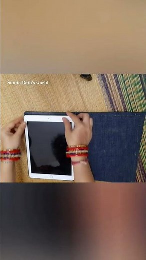 How to make a diy ipad case using old jeans|Apple ipad cover #shorts #appleipad #youtubeshorts