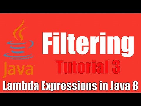 Filtering - Lambda Expressions In Java 8: Tutorial 3