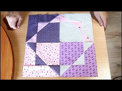 Quilting - "Magic Stars" block (Designs of the ready quilts)