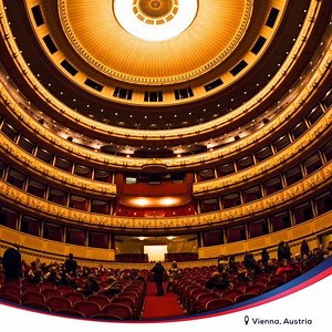 One of the world's largest and most splendid theaters, the Vienna...