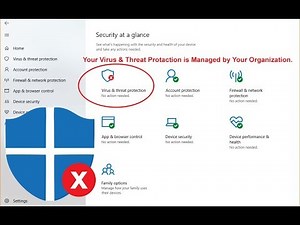 Your Virus & Threat Protection is Managed by your Organization Solve this Problem by, Amjad GD