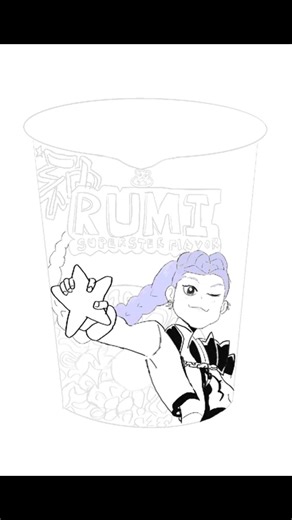 Drawing ramen (K-pop demon hunters)