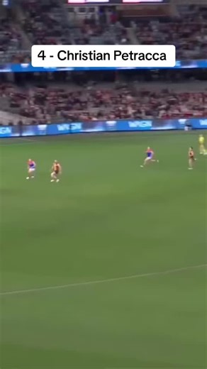 Time On Top 40 Players of 2024 4 - Christian Petracca The heartbeat of the Red and Blue’s engine room, and undoubtedly the premier power midfielder of the competition, Christian Petracca took his game to another level yet again. Prolific, powerful, and with an ability to hit the scoreboard, Petracca finished the season ranked 1st in score involvements and total inside 50s, and 2nd in contested possessions. His ferocity at the contest, sheer will to win possession and charge forward of centre is 