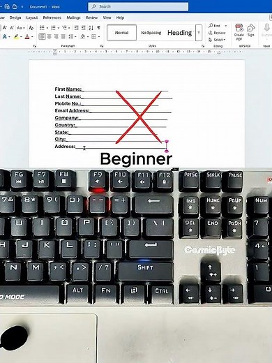 MS Word Time Saving Trick #excel #exceltips #exceltricks