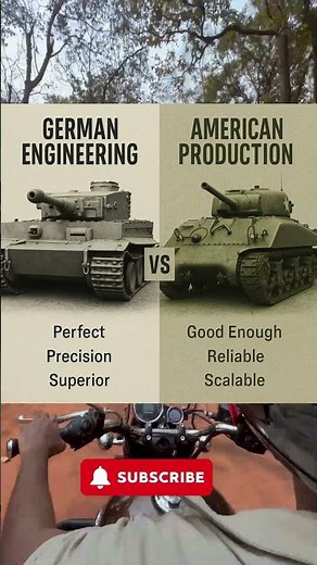 German Engineering vs American Production 😱 Tiger vs Sherman Tank