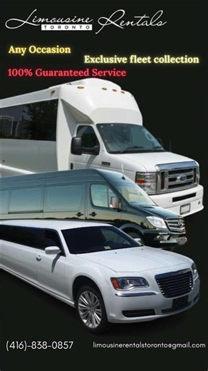 Luxury Limousine Rentals Toronto | Stretch Limo Service for Weddings, Proms & Airport Transfers ✨🚖