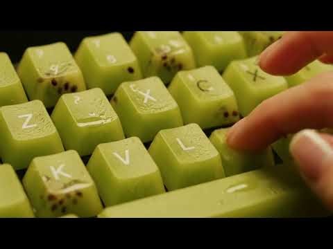 Typing on a Fruit Keyboard | Juicy Sound ASMR You Can Feel