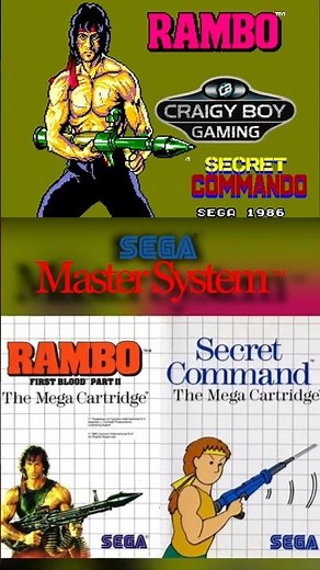Rambo / Secret Command (SEGA Master System) - Punishing, Unfair, and Totally 8-Bit! #sega #retrogame