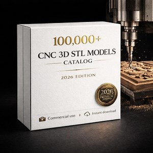 100,000  CNC Router STL Models Library - 3D Relief Carving Pack for Woodworking - Aspire Vcarve - INSTANT - Etsy Australia