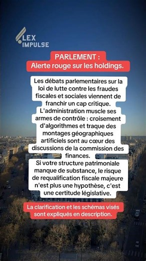 L’étau législatif se resserre cette semaine au Parlement. #leximpulse #conseilsbusiness