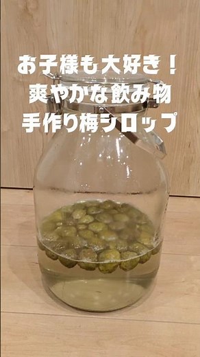 手作り梅シロップ｜子どもも安心な梅ジュース #梅シロップ #梅ジュース #自家製 #青梅 #手作り
