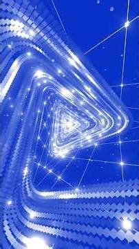 Blue Triangle Tunnel Loop Background Animation #triangle #tunnel #background