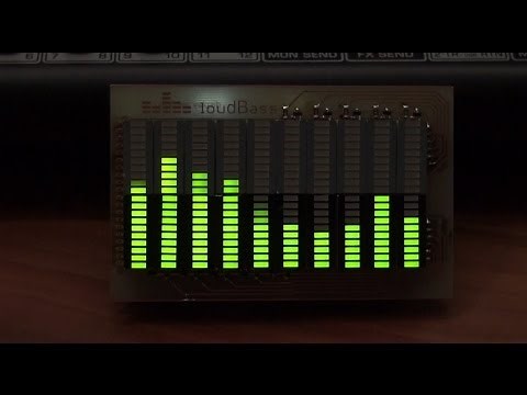 Pocket 10-band audio spectrum analyzer