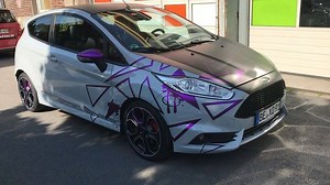 Zweites #design der Woche #ford #fiestast #purplechrome #wrap #checkmatt #mactac#flexchrome | Check Matt Dortmund
