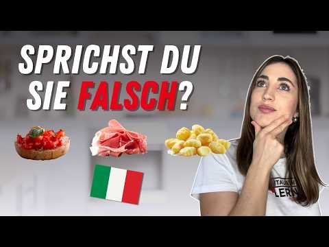 You know these Italian words – but do you pronounce them correctly?