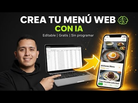Cómo Hice un Menú Digital Editable con IA para Restaurantes (100% Gratis)