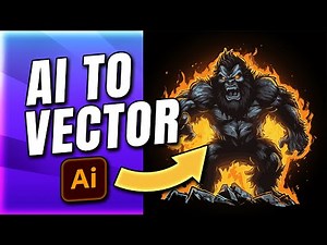 Adobe Illustrator VECTORIZE Tutorial (Image Trace) Ai Art