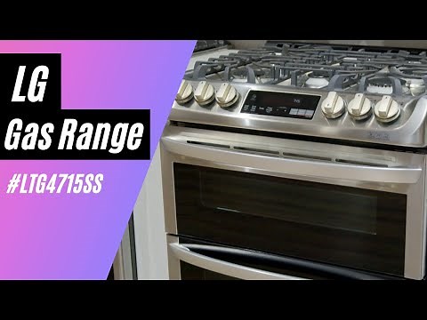 LG LTG4715SS Slide in Double Oven Gas Stove