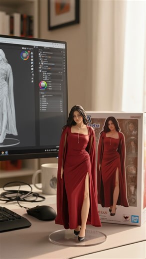 Anuradha 🦋 on Instagram: "(Follow and comment prompt) (don’t forget to like and share) Step 1 - open google gemini Step 2 - upload any picture Step 3 COPY PASTE THIS PROMPT [Using the Nano Banana model, create a 1x7 scale commercialized figurine of the characters in the picture in a realistic style in a real environment. The figurine is placed on a computer desk. The figurine has a round, transparent acrylic base with no text on the base. The content on the computer screen is the brush modeling