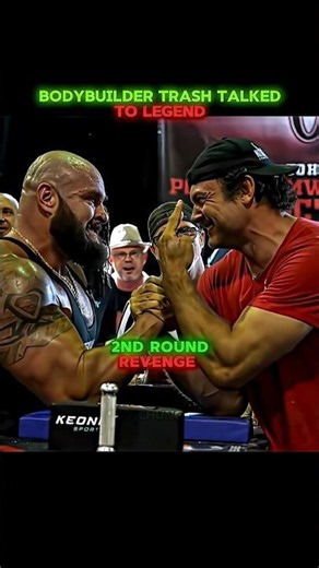 😱 DEVON LARRETT VS STRONGEST BODYBUILDER #armwrestling #strength #challenge #comeback