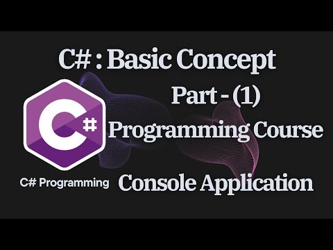 Programming Tutorial - C# Programming Course : BASIC CONCEPT (Part-1). #coding #technology