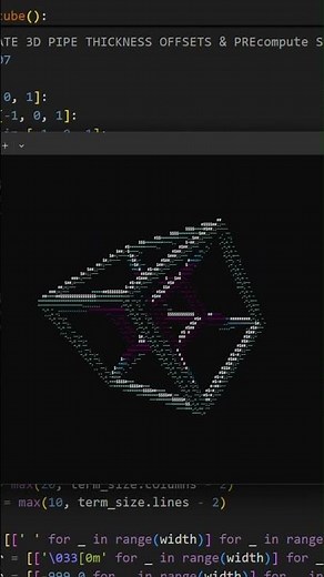 I Built a 3D Rotating 4D ASCII cube in Pure Python